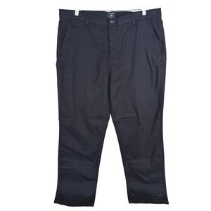 Dockers Straight Fit Chinos Mens Actual 38x30 Black Cotton Blend Stretch NEW